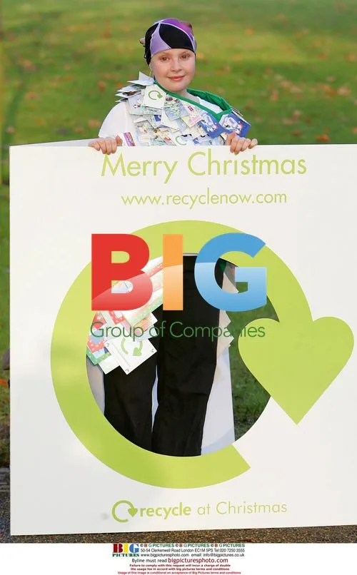 Gail Porter poses for Recycle Now and Woodland Trust cards