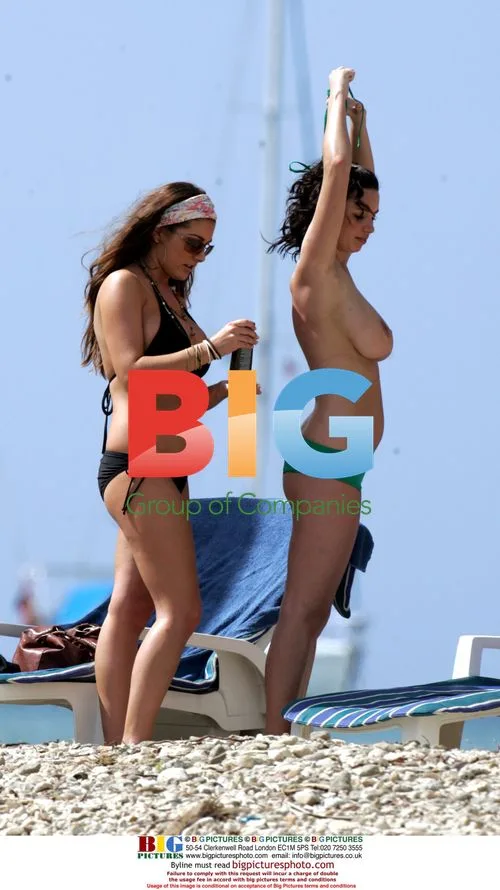 Lucy Pinder and Sophie Howard Sunbathing
