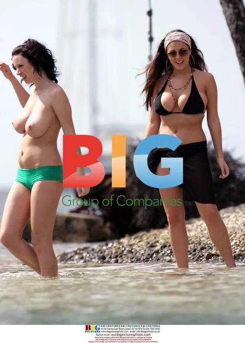 Buxom Models on Mediterranean Holiday