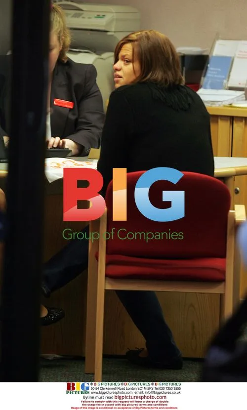 Jade Goody Visits Bank Near Salon