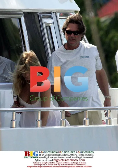Goldie Hawn and Kurt Russell on holiday in St Barts