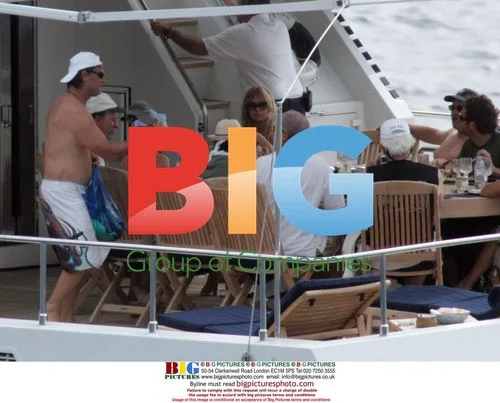 Goldie Hawn and Kurt Russell on St Barts Holiday