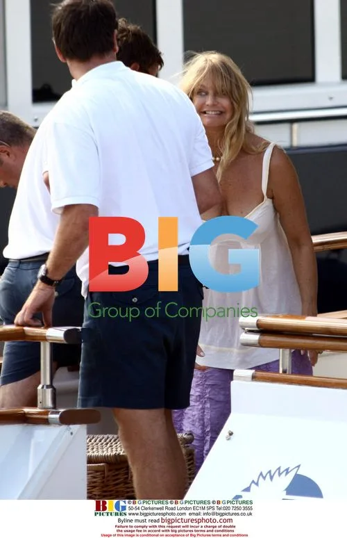 Goldie Hawn and Kurt Russell on holiday in St Barts
