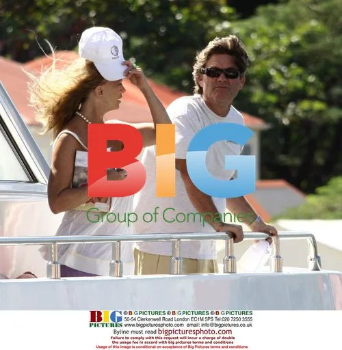 Goldie Hawn and Kurt Russell on Holiday in St Barts