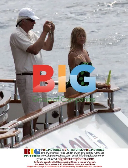 Goldie Hawn and Kurt Russell on Holiday in St Barts