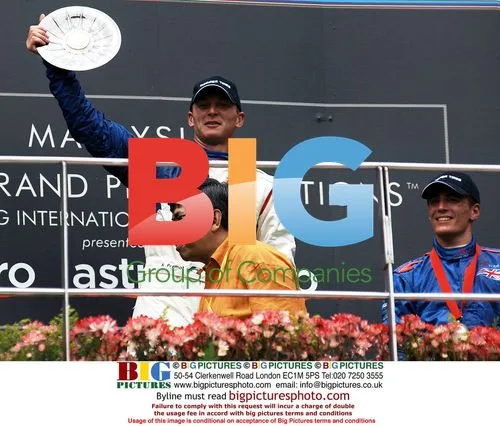 French Driver Alexandre Premat at A1 Grand Prix Winners Podium