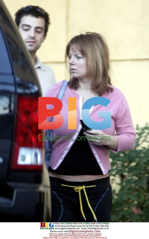 Geri Haliwell Shows Off Baby Bump in LA
