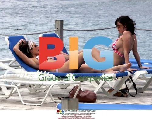 Busty Models Cool Off in St Lucia