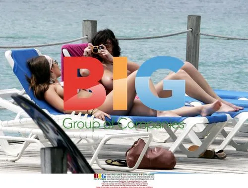 Glamour Models Cool Off in St Lucia