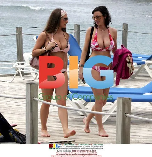 Lucy Pinder and Sophie Howard Cool Down on St Lucia