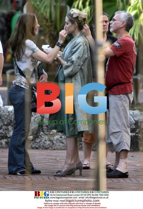 Angelina Jolie on the set of 'The Good Shepherd'