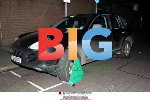Jade Goody's Clamped Car