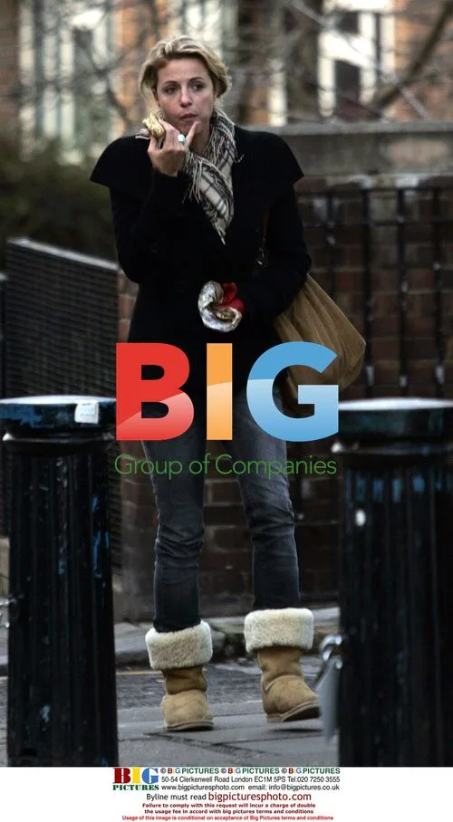 Actress Elize Du Toit seen out in North London