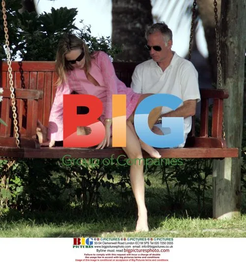 Mark Thatcher and Lady Jane Francis Russell on holiday