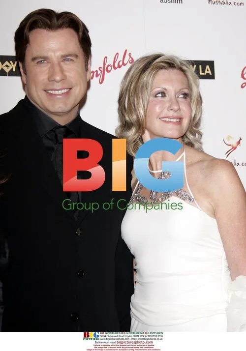 Travolta and Newton-John at Penfolds Icon Gala