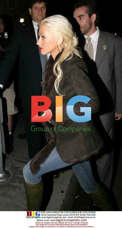 Christina Aguilera & Jordan Bratman at CAA Party