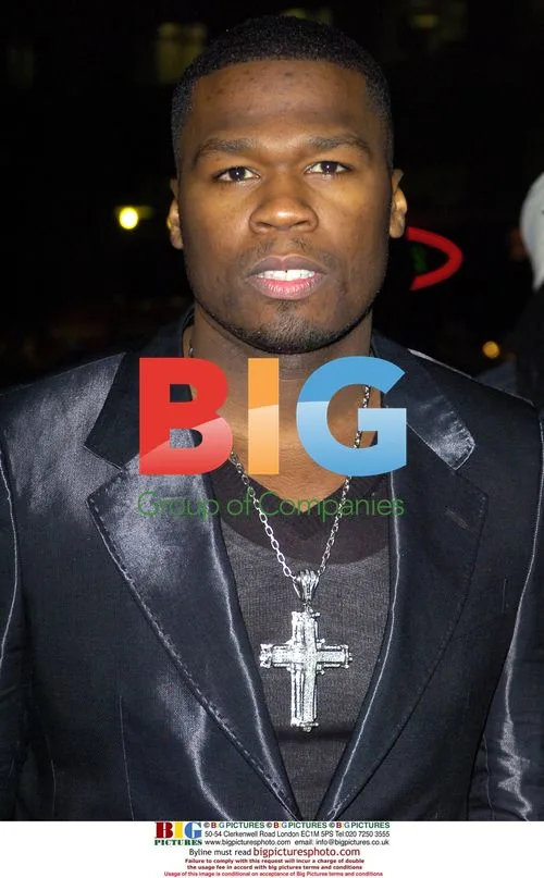 50 Cent at Get Rich or Die Tryin' Premiere in London