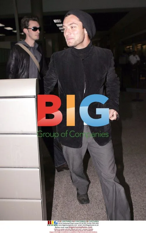 Jude Law Arrives at JFK Airport