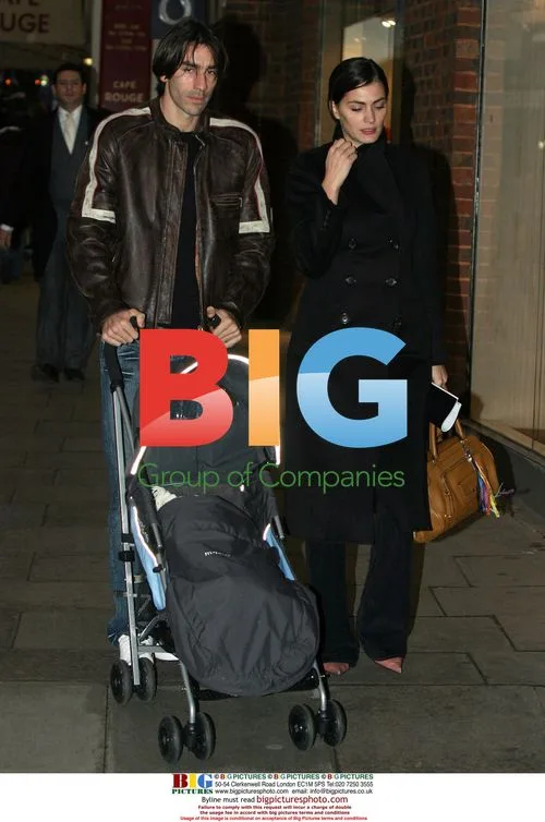 Footballer Robert Pires out with family
