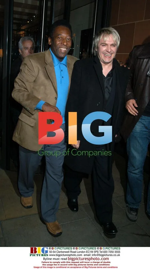 Duran Duran's Nick Rhodes and Pele at Cipriani
