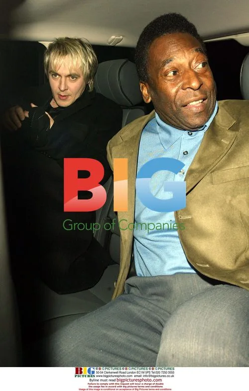 Nick Rhodes and Pele at Cipriani