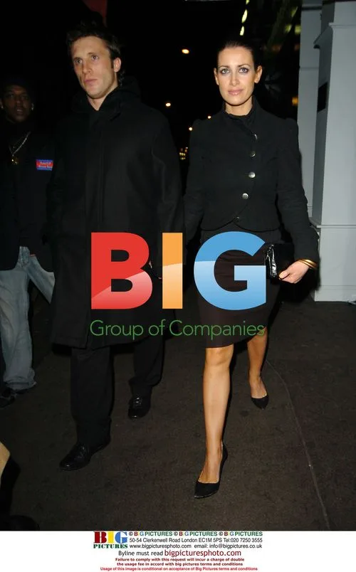 Kirsty Gallagher and partner at the Ivy