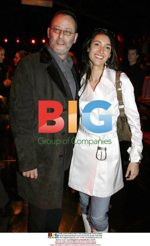 Jean Reno and wife Sophia at Dior fashion show