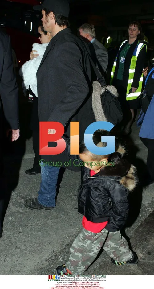 Angelina Jolie and Brad Pitt Arrive in London