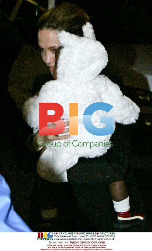 Brad Pitt and Angelina Jolie Depart LAX with Kids