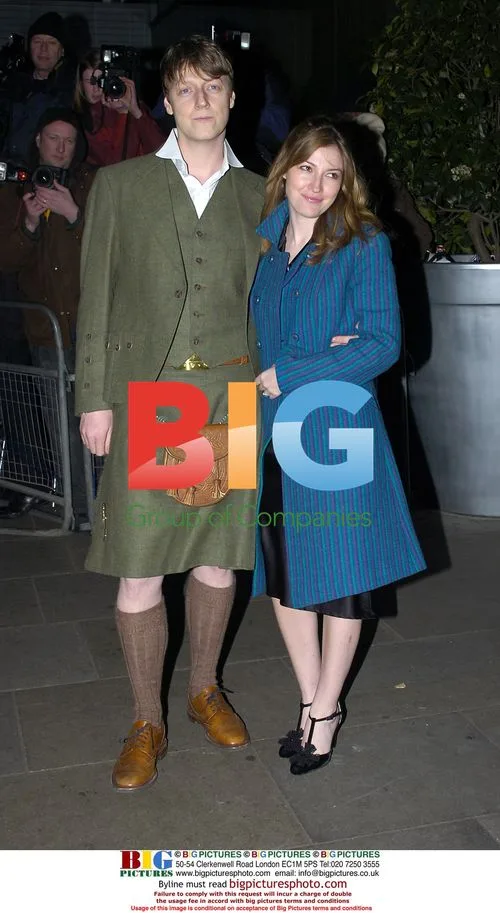 Kelly Macdonald and husband Dougie Payne at Burns Supper