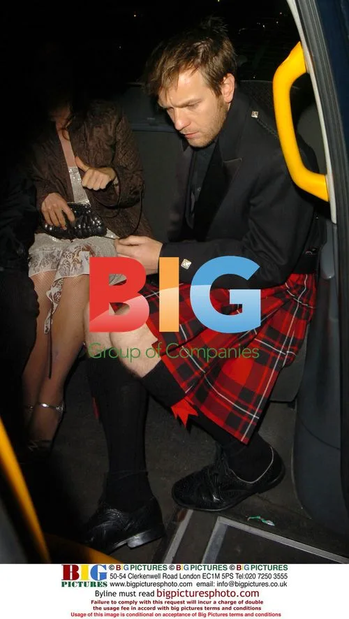 Ewan McGregor Leaving Burns Supper in London