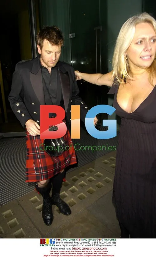 Ewan McGregor Leaving Burns Supper in London
