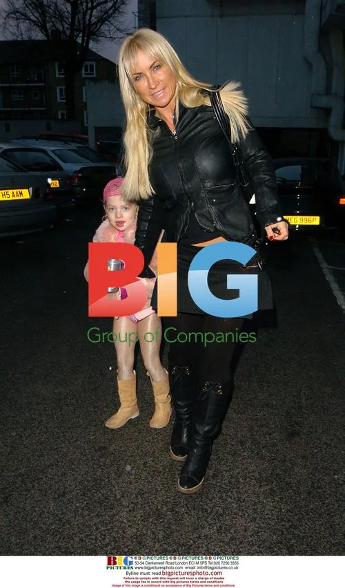 Meg Matthews and daughter Anais at birthday party