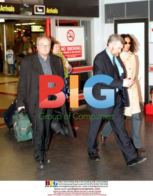 George Galloway and Rima Husseini arrive in Dublin
