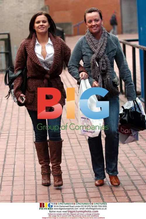 Kerry Katona shopping in Warrington
