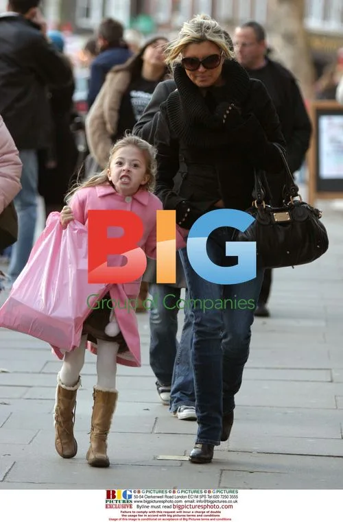 Tina Hobley and daughter Isabella out with ex Oliver Wheeler