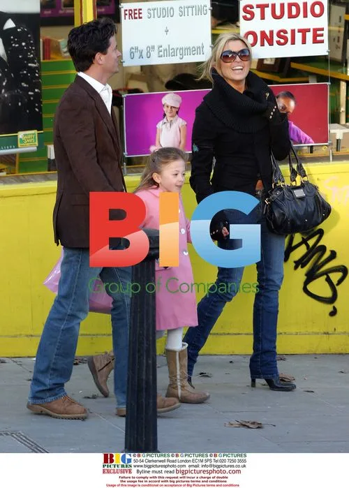 Tina Hobley and daughter out with ex Oliver Wheeler