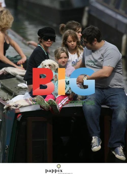 Sadie Frost and son Rafferty on canal boat cruise