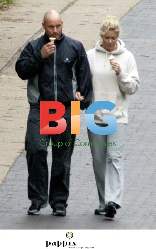 Nell McAndrew and Boyfriend Enjoy Walk