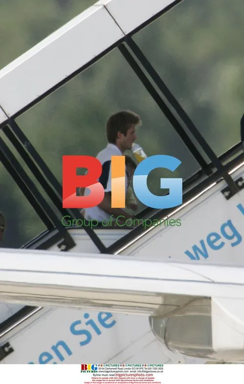 England footballers and WAGs board plane