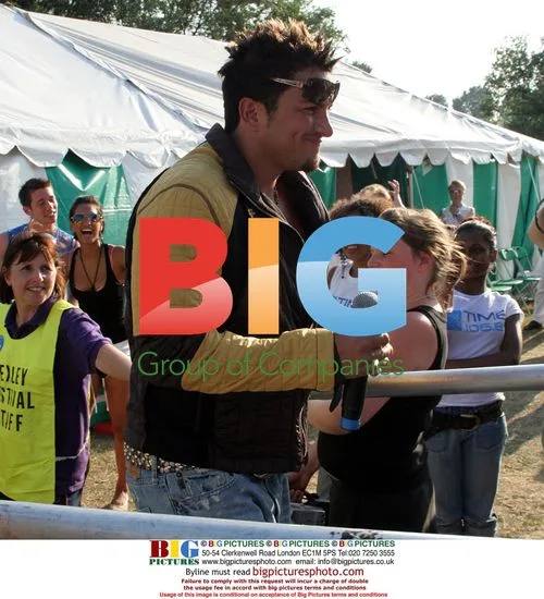 Jordan and Peter Andre at Danson Festival