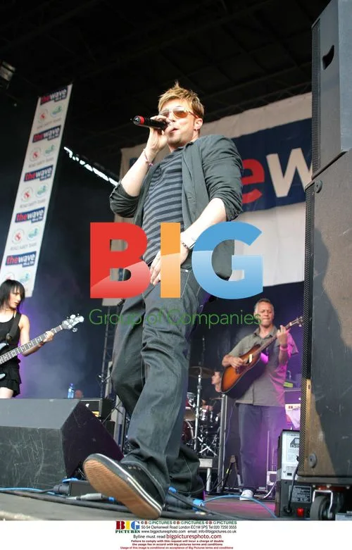DUNCAN JAMES at Wave Party in Swansea