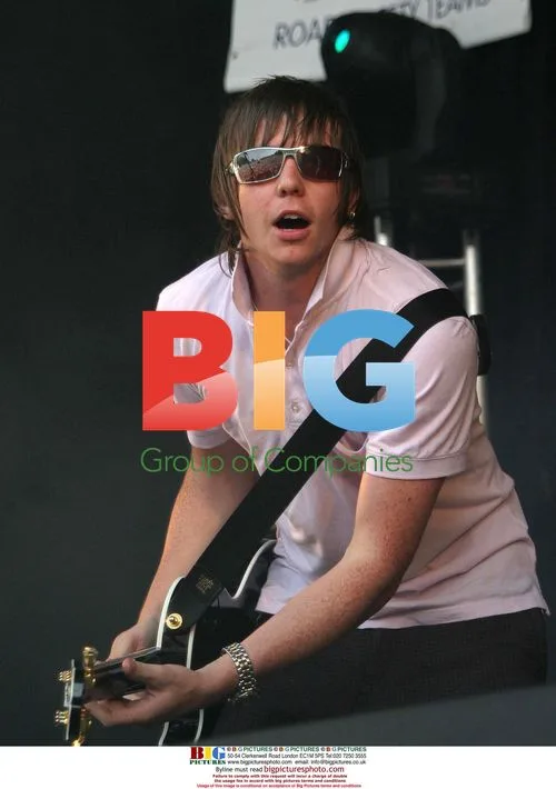 DANNY of MCFLY on stage at Wave party