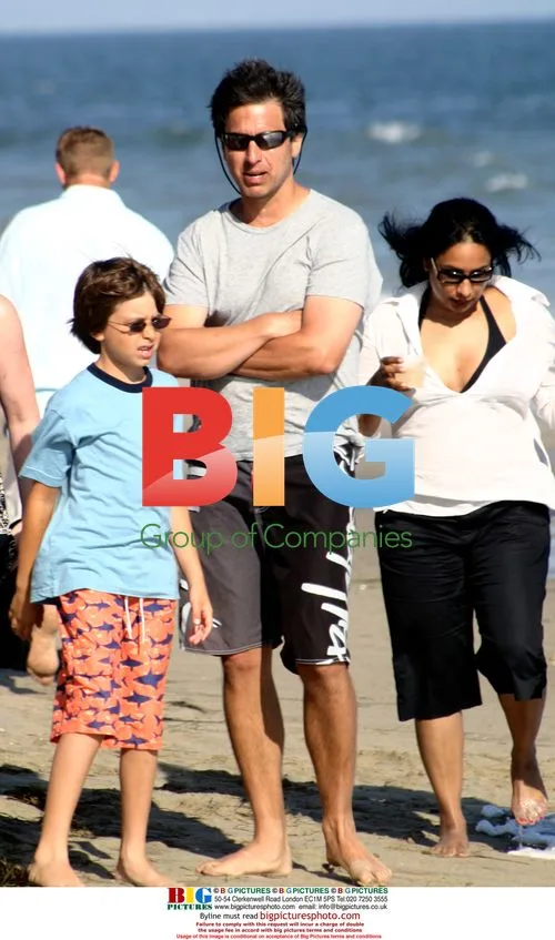 Ray Romano on Malibu Beach with Family