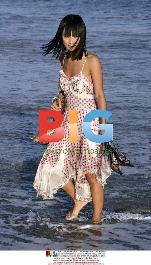 Bai-Ling at Lindsay Lohan's 4th of July Party