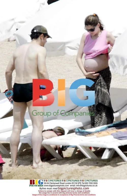 Laeticia Casta and Stefano Accorsi on holiday in Corsica
