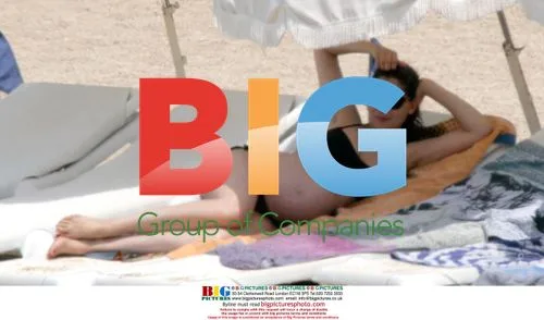 Pregnant Laeticia Casta and Stefano Accorsi in Corsica