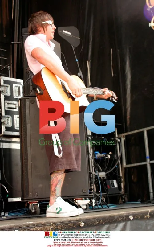 Danny of McFly performing at Party in the Park