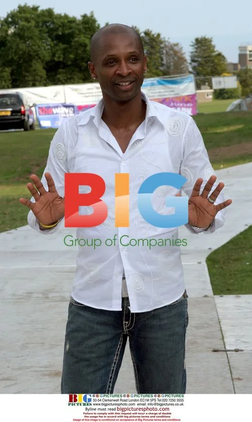 ANDY ABRAHAM backstage at Wave party in Swansea