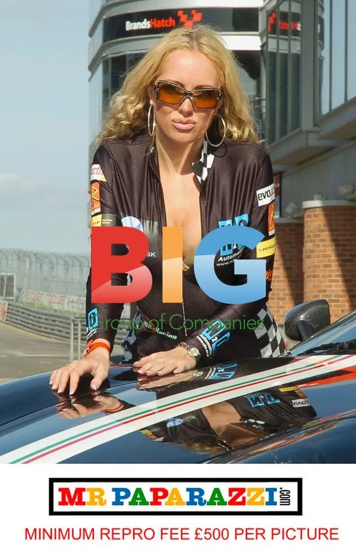 BB Housemate Aisleyne Horgan Wallace at Brands Hatch